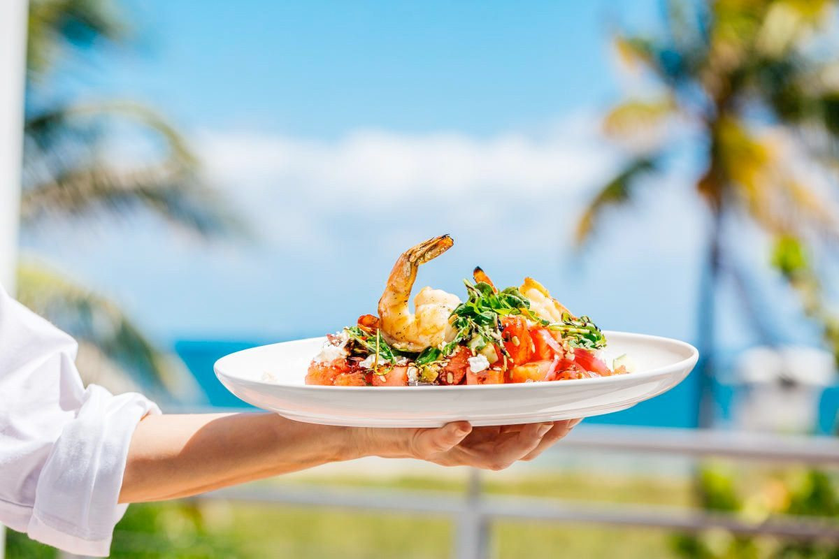 Dinner served on board a private yacht